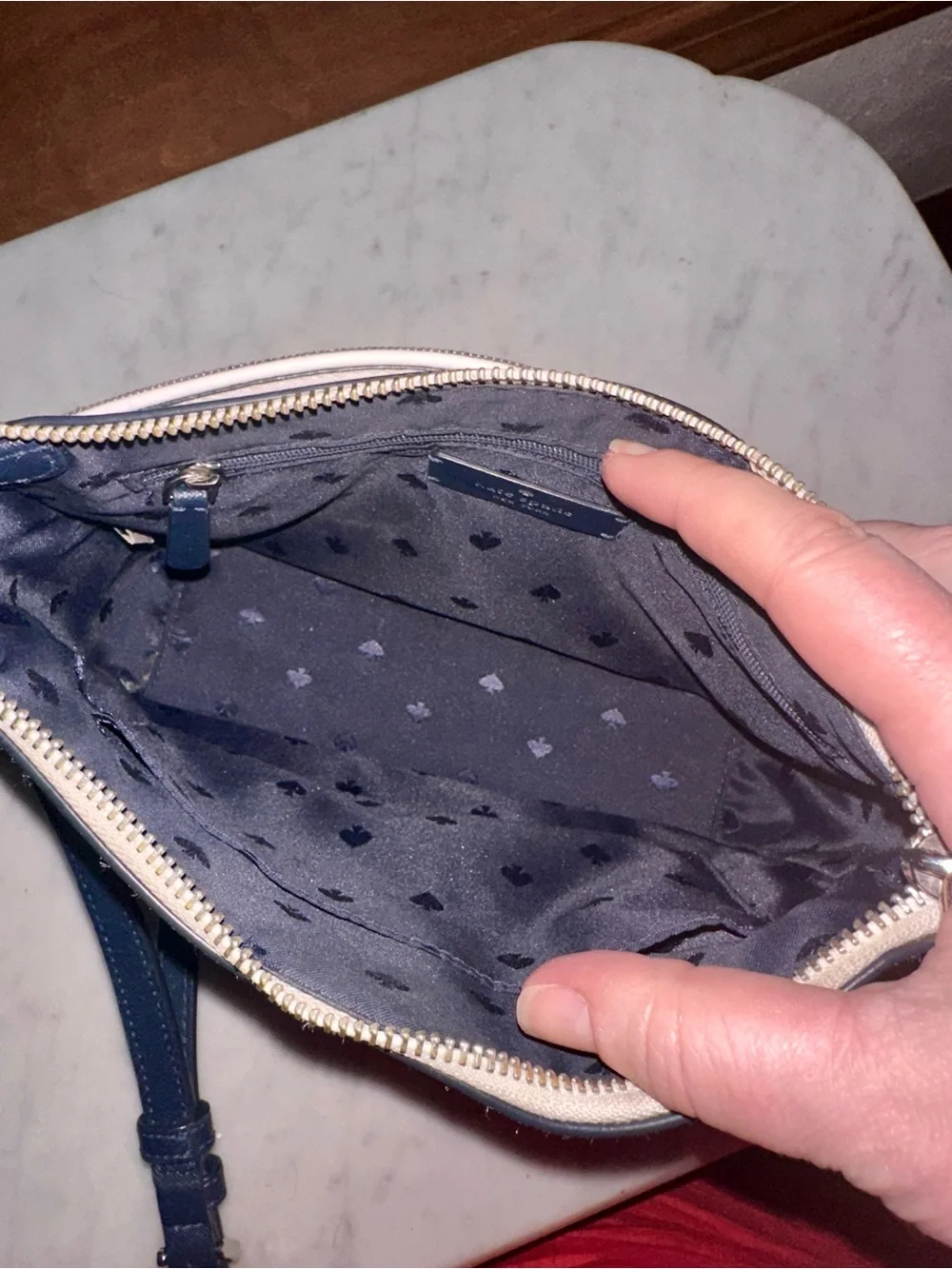 kate spade New York Cameron Denim Colorblock Medium Top Zip Crossbody Bag